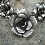 Thai Silver and Roses Hand Wrought Sterling - OutOfAsia